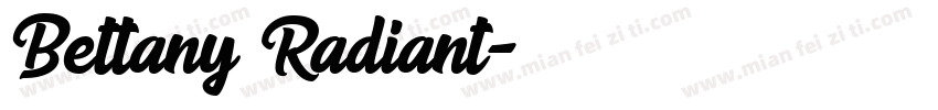 Bettany Radiant字体转换